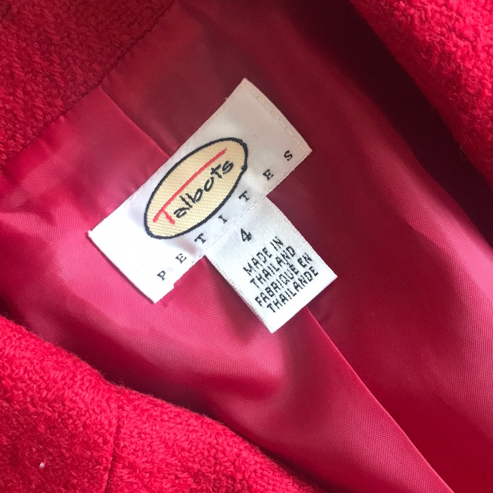 Red Wool Coat - Picture 2 of 8